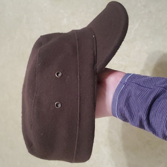 olive Stefeno cap, wool blend, sz S - Picture 5 of 8